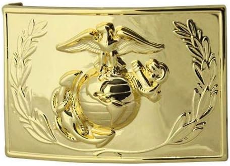 Vanguard MARINE CORPS DRESS BUCKLE - 24K GOLD PLATED WITH EMBLEM AND WREATH