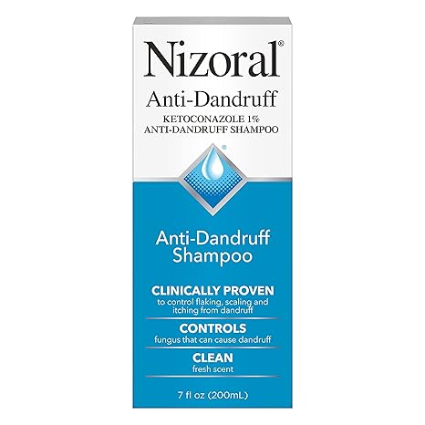 Nizoral Anti-Dandruff Shampoo with 1% Ketoconazole, Fresh Scent, 7 Fl Oz