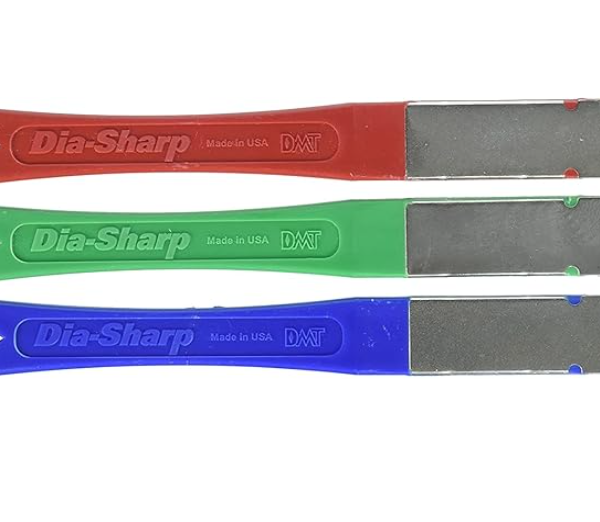 DMT (Diamond Machining Technology) 2.5-in. DiaSharp Diamond Mini-Hone Sharpening Kit of Coarse, Fine, and Extra Fine Grit Sharpeners (D2K)