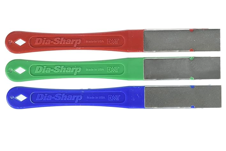 DMT (Diamond Machining Technology) 2.5-in. DiaSharp Diamond Mini-Hone Sharpening Kit of Coarse, Fine, and Extra Fine Grit Sharpeners (D2K)