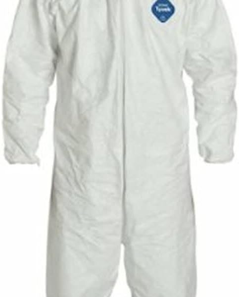 DuPont Industrial & Scientific DuPont TY122S 3XL EACH Disposable Elastic Wrist, Bootie and Hood Tyvek Coverall Suit 1414 White