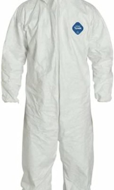 DuPont Industrial & Scientific DuPont TY122S 3XL EACH Disposable Elastic Wrist, Bootie and Hood Tyvek Coverall Suit 1414 White