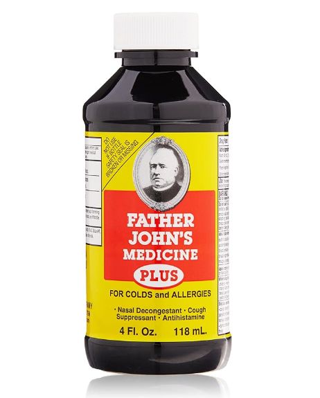 Father Johns Medicine Plus Liquid for Colds and Allergies, 4 Fl Oz (Pack of 1)