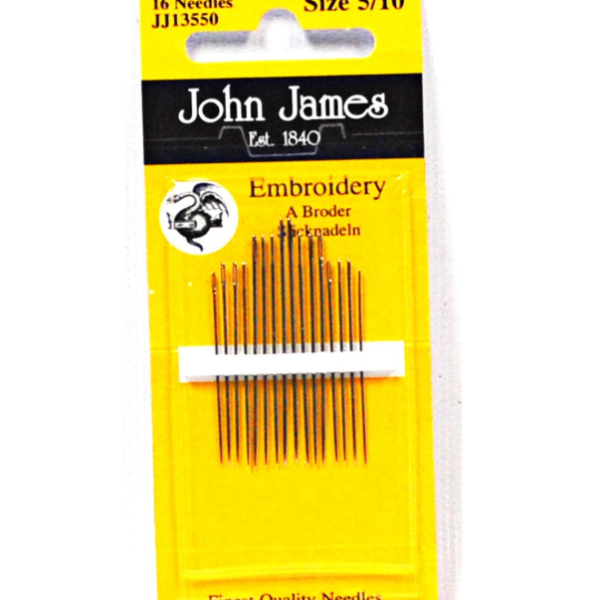 John James Embroidery Needles Assorted Sizes 5/10