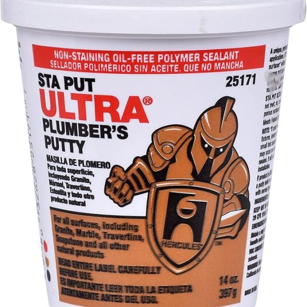 Oatey 25171 Sta Put Ultra Plumbers Putty, 14 oz Size
