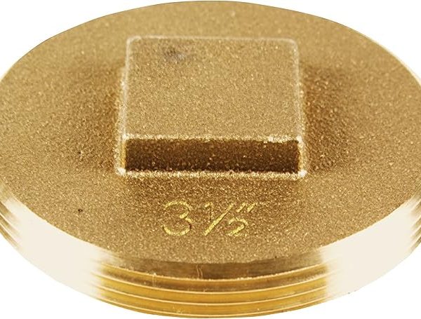 Oatey 42373 185 Brass Cleanout Plug, 3-1/2-Inch