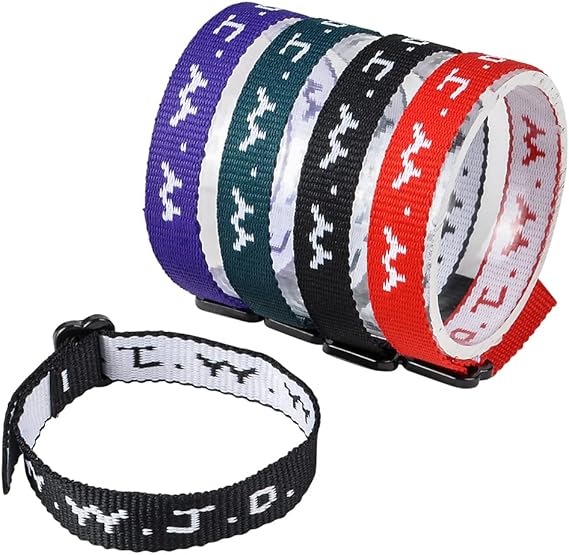 Rhode Island Novelty W.W.J.D. Webbing Bracelets, Twelve Per Order