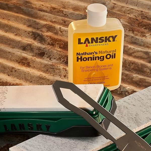 Lansky Nathan's Natural Honing Oil: Lubricant for Non-Diamond Knife Sharpening System and Knife Sharpening Stone Use