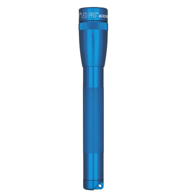Maglite Mini Incandescent 2-Cell AA Flashlight with Holster, Blue